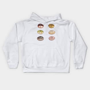 Funny cute little doughnuts Kids Hoodie